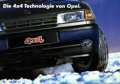 Opel Calibra / Vectra 4x4 Prospekt 1991