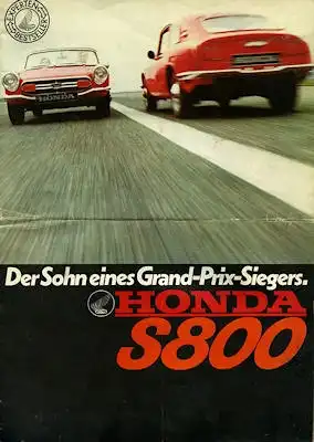 Honda S 800 / Coupè Prospekt 1968