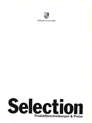 Porsche Selection Preisliste 1999