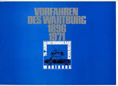 Wartburg Mappe 1896-1971