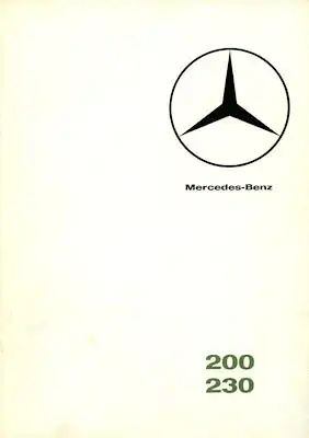Mercedes-Benz 200 230 Prospekt 8.1965