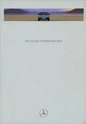 Mercedes-Benz S Klasse Prospekt 12.1992