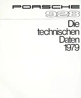 Porsche 928 Prospekt 1979