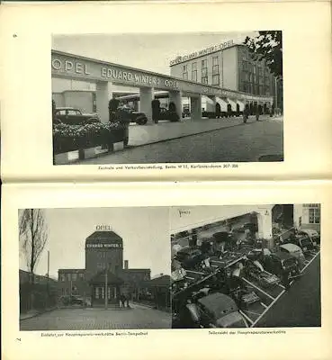 Opel Kundendienst Brochüre 1930er Jahre