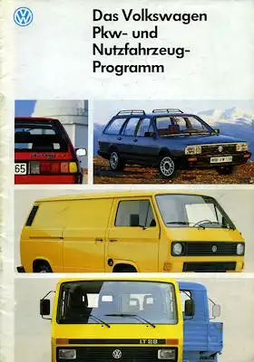 VW Pkw + Nutzfahrzeuge Programm 1987