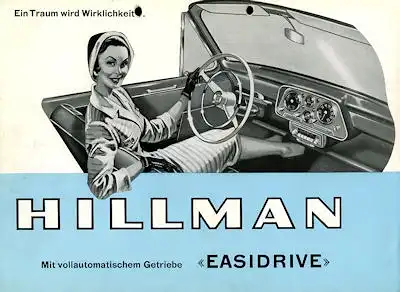 Hillman Easydrive Prospekt 1960er Jahre
