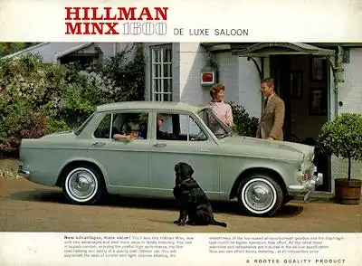 Hillman Minx 1600 de Luxe Saloon Prospekt 1960er Jahre