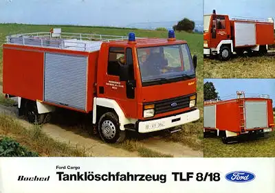 Ford Tanklöschfahrzeug TLF 8/18 Prospekt 1982