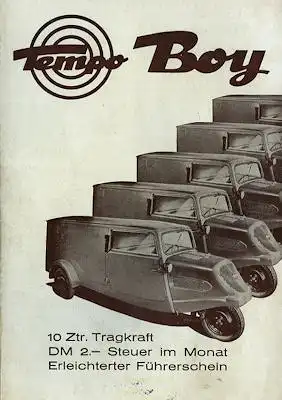 Tempo Boy Prospekt 5.1950