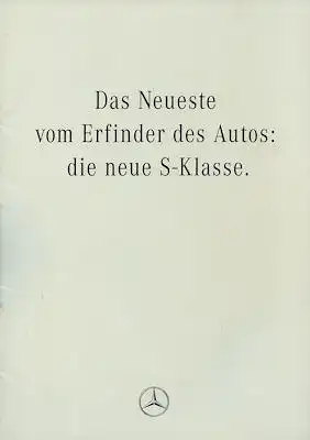 Mercedes-Benz S Klasse Prospekt 1.1991
