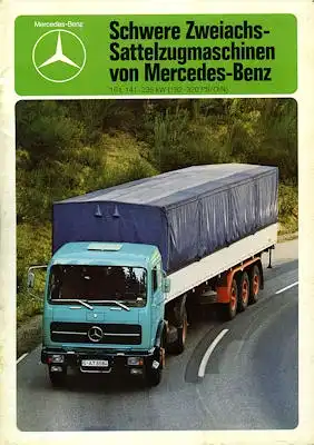 Mercedes-Benz Schwere Zweiachs-Sattelzugmaschine Prospekt 1979