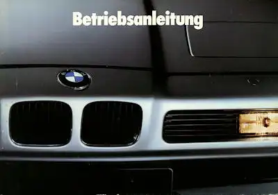 BMW 850 Ci Csi Bedienungsanleitung 10.1992