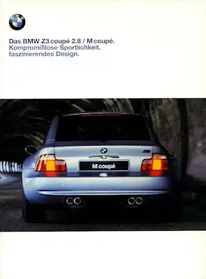 BMW Z 3 Coupé 2.8 / M Coupé Prospekt 1999
