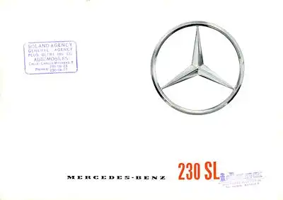Mercedes-Benz 230 SL Prospekt 3.1963 e