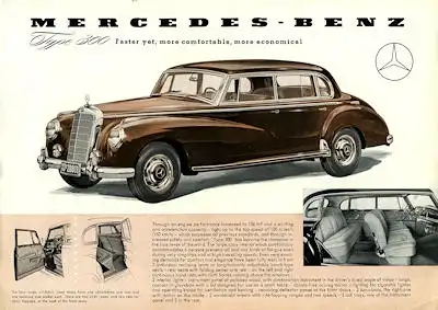 Mercedes-Benz 300 Prospekt 1954 e