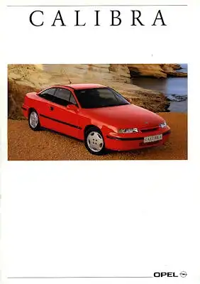 Opel Calibra Prospekt 1992
