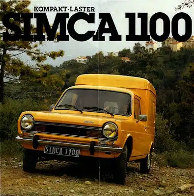 Simca 1100 Kompakt Laster Prospekt 1979