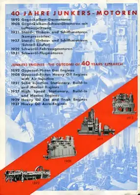 Junkers Motoren Prospekt 1932