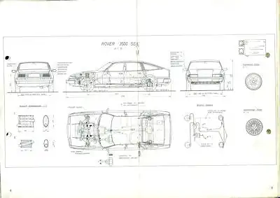 Rover 3500 SD 1 Typenschein 1977