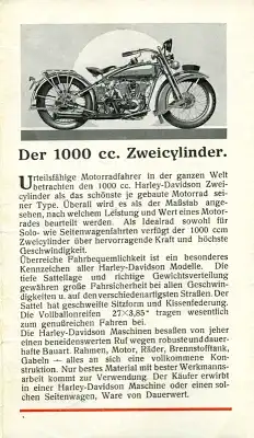 Harley-Davidson Programm 1928
