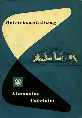 VW Käfer Bedienungsanleitung 12.1954