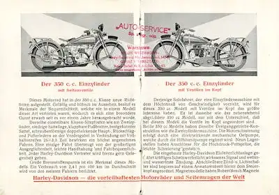 Harley-Davidson Programm 1927