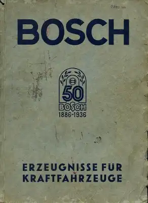 Bosch Katalog Erzeugnisse für Kfz 1936