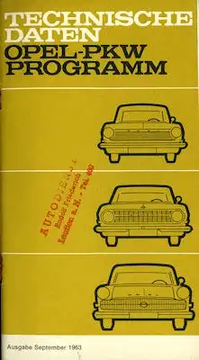 Opel Programm 9.1963