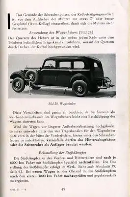 Mercedes-Benz Typ 320 Bedienungsanleitung 1939