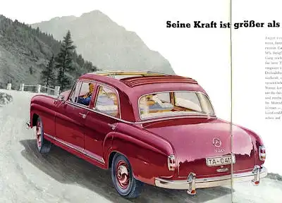 Mercedes-Benz 190 Prospekt ca. 1958