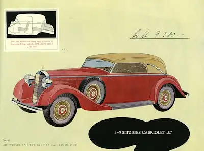 Mercedes-Benz Typ 290 Prospekt 1936