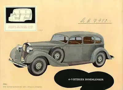 Mercedes-Benz Typ 290 Prospekt 1936