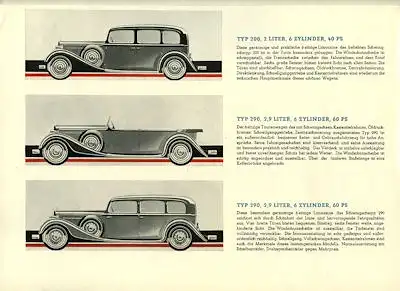 Mercedes-Benz Wagen für Sechs Prospekt 5.1932