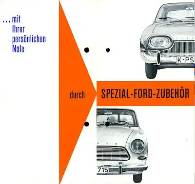 Ford Taunus Spezial Zubehör Prospekt 7.1963