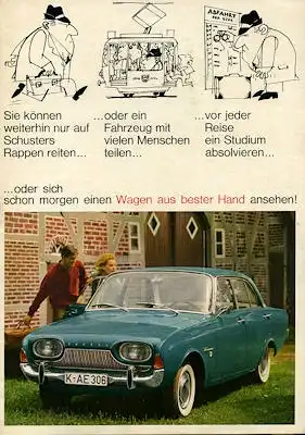 Ford Taunus 17 M P 3 Prospekt ca. 1963