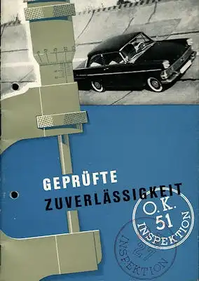 Opel Rekord P 2 Prospekt ca. 1961