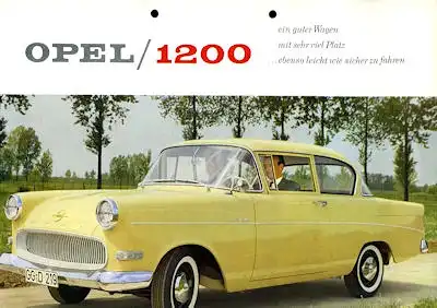 Opel 1200 Prospekt ca. 1961