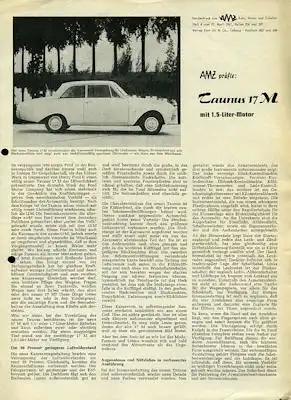 Ford Taunus 17 M P 3 Test 4.1961