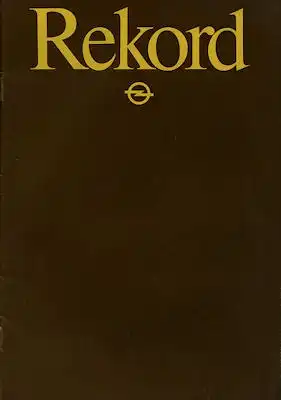 Opel Rekord E Prospekt 1982