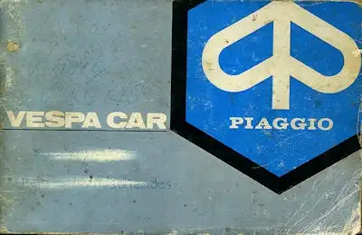 Vespa Car Bedienungsanleitung 1977 e+f