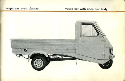 Vespa Car Bedienungsanleitung 1977 e+f