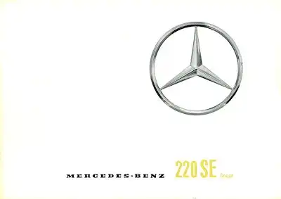 Mercedes-Benz 220 SE Coupé Prospekt 4.1961