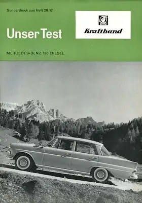 Mercedes-Benz 190 D Test 1962