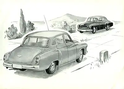 Wartburg 311 Prospekt 1950er Jahre