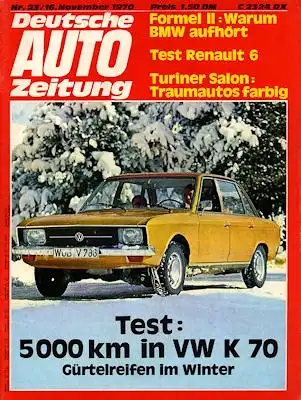 Deutsche Auto Zeitung 1970 Heft 23
