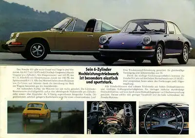 Porsche 911 2,4 Liter Prospekt 1972