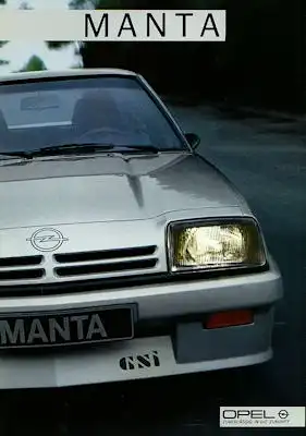Opel Manta GSI Prospekt 1985