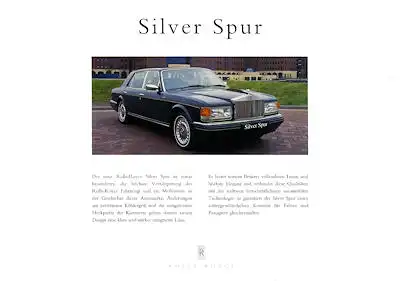 Rolls-Royce Silver Spirit / Spur Prospekt 1995