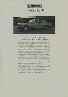 Rolls-Royce / Bentley Prospekt-Mappe 1994