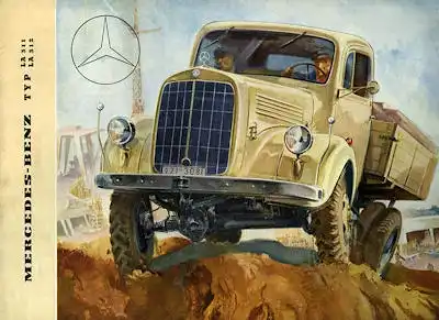 Mercedes-Benz LA 311 312 Prospekt 1950er Jahre